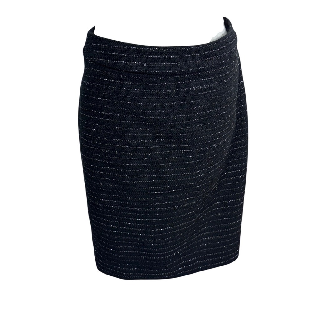 The Limited Size 8 Black Sequin Pencil Skirt Knee Length Holiday Party Career